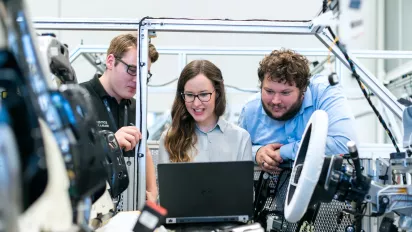 young persons looking at computer