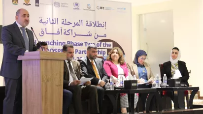 Panel discussion during the launch event of the second phase of the PROSPECTS partnership in Iraq