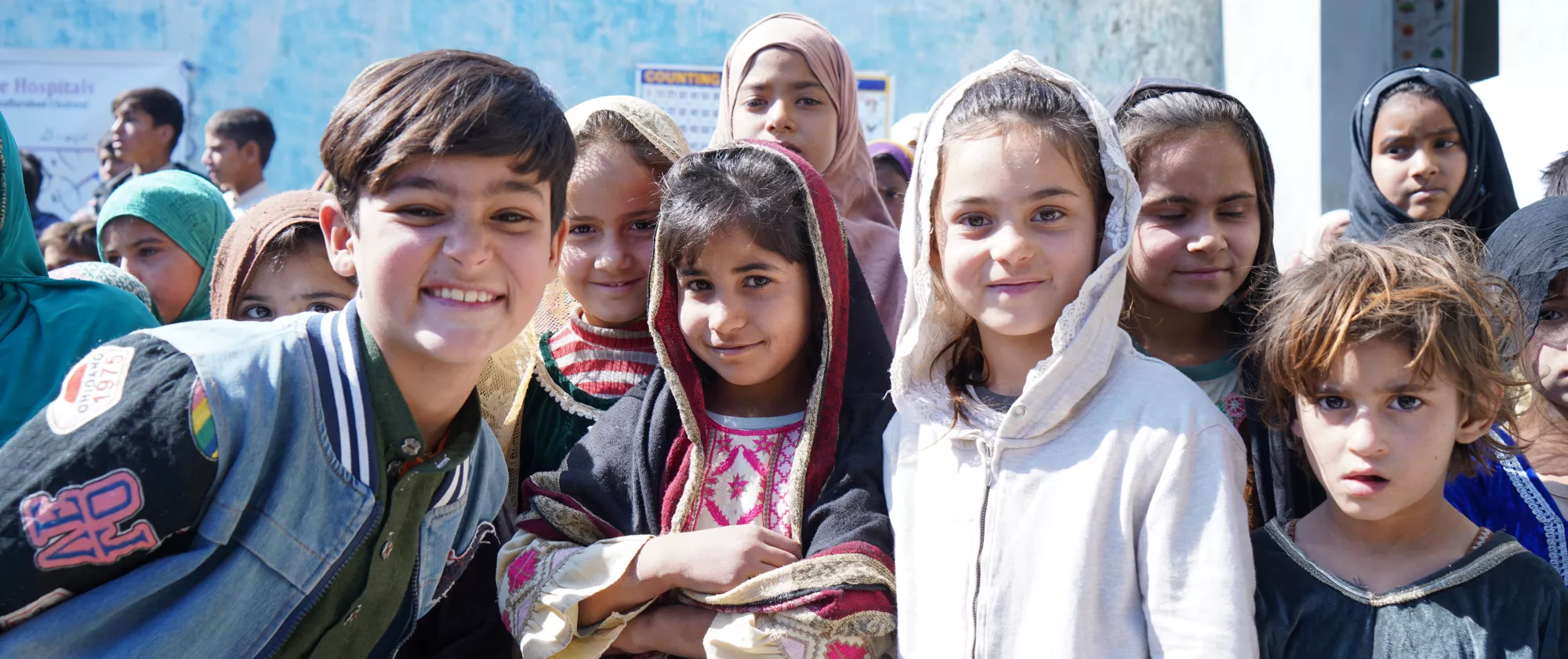 School children at the brick kiln in Islamabad.