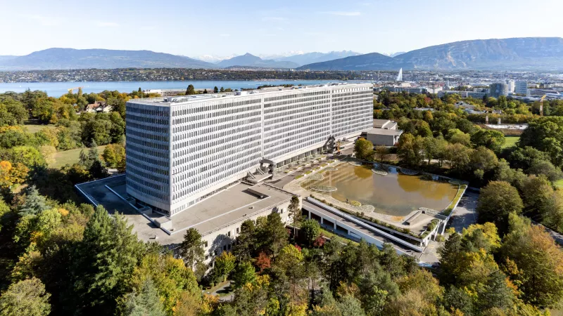 Panoramic view of the ILO building